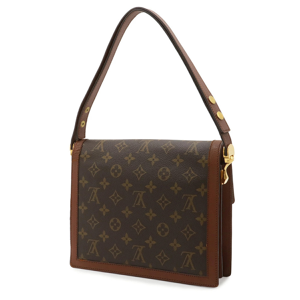 Louis Vuitton Hobo Shoulder Bag Sac Shoulder Semi Dauphine Monogram Brown
